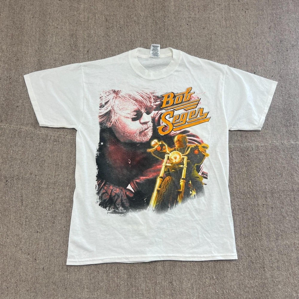 Vintage Bob Seger Shirt Mens Medium White 2007 Tour